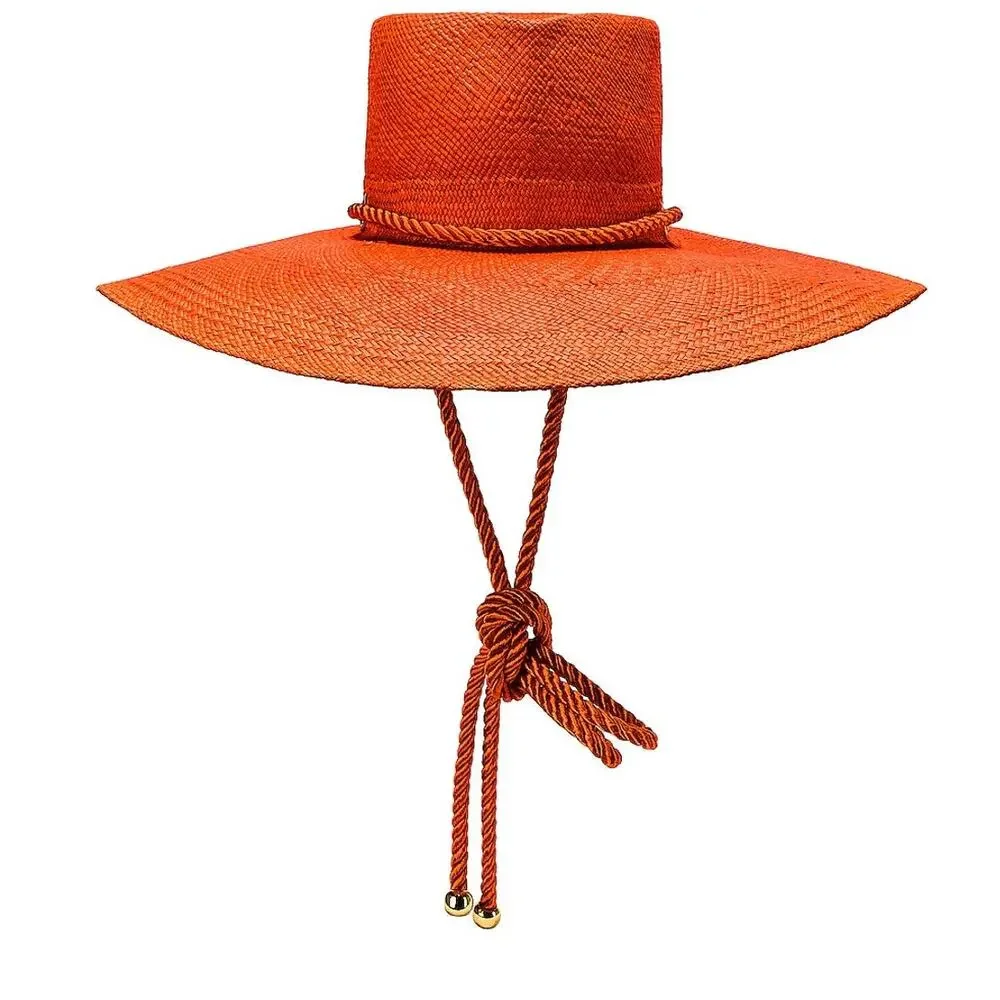 Gladys Tamez 'Millinery' Orange Poly Bucket Hat Size M - Picture 1 of 5